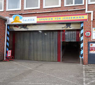 Eingang zu Calpesa in Hamburg