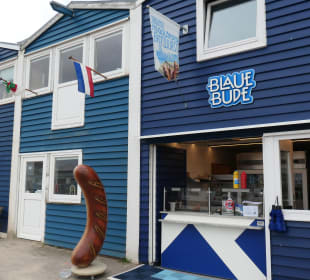 Blick zu den Helgoländer Hummerbuden am Südhafen