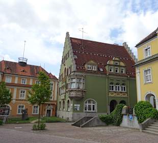 Vor dem Rathaus Donaueschingen