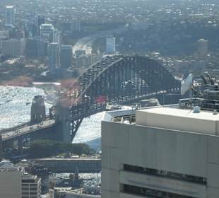 Ll ponte visto dalla torre di Sydney