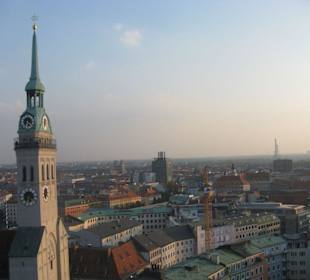 Uitzicht raadhuis Marienplatz