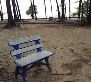 Einsame Sitzgelegenheit