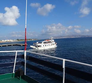 Ausfahrt aus Kos Stadt/Hafen