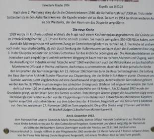 Infotafel / neue Kirche