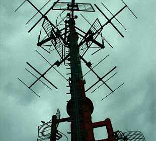 Sendeantennenanlage auf dem Aussichtsturm