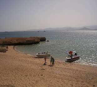 Bucht auf der Insel Tiran
