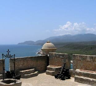 Blick vom Castillo  in Richtung Küste