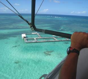 Flug entlang dem Bavaro Strand