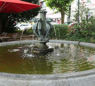 Der Seepferdchenbrunnen in Aachen-Burtscheid