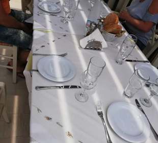 Auf der Terrasse bereits für uns reserviert