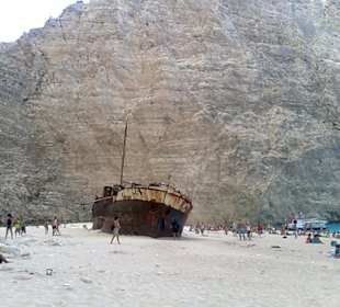 Schiffswrack auf Zakynthos