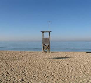 Strand wunderschön leer
