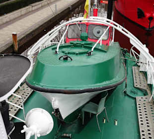 Blick auf das Tochterboot des Kreuzers