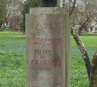 Büste Pierre de Coubertin in Baden-Baden