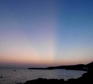 Sonnenuntergang Strand Santo Tomas