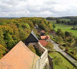 Blick vom Bergfried der Burg Zwernitz
