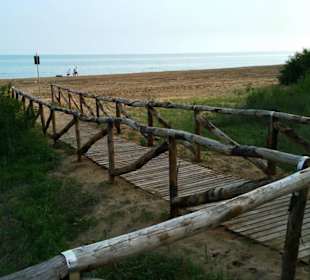Radwege mit Zufahrt Strand