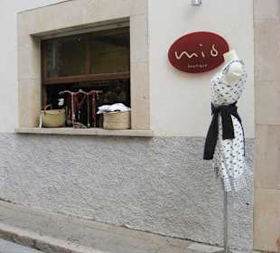 Eine der ansprechenden Boutiquen