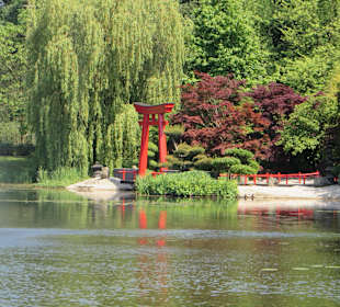 Blick auf den Zen Garten