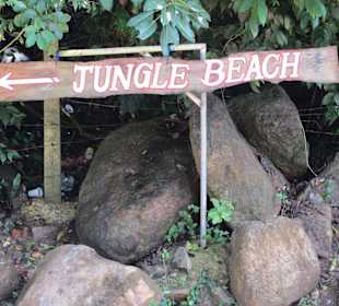 Schild zum Beach