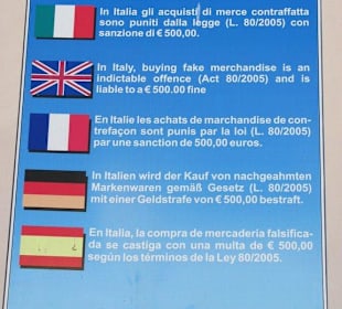 Polizeiliche Warnung in Pisa 