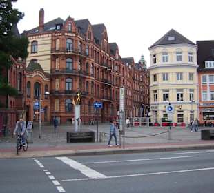 Blick auf die Innenstadt vom Hafen aus