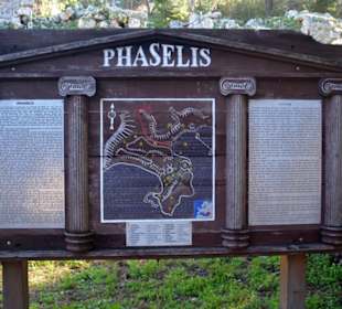 Stadt- und Lageplan von Phaselis