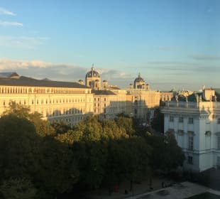Ausblick Panoramsuire 25hours Hotel Wien beim MuseumsQuartier