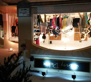 Blick auf die Boutique