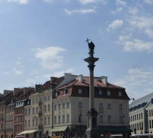 Die heutige, dritte Sigismundsäule am Schlossplatz