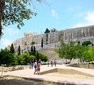 Blick zur Akropolis