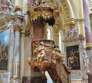 Die Kanzel der Abteikirche