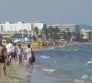 Blick auf Platja en Bossa