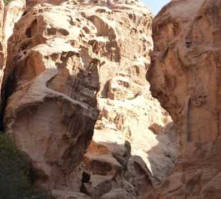Schlucht in Little Petra