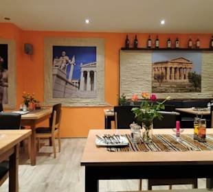 Blick in die Gasträume des Restaurant Athene