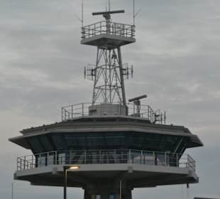 Der Turm zur Überwachung des Schiffsverkehrs