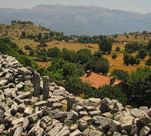 Ausblick vom Amphitheater in Selge