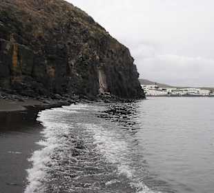 Schwarze Sandbuch Playa Quemada