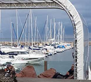 Blick von der Strandbar.