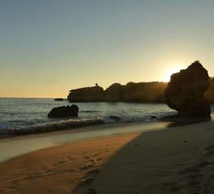 Strand / Praia Sao Rafael friedliche Abendstimmung