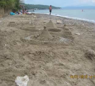 Burg auf Sand