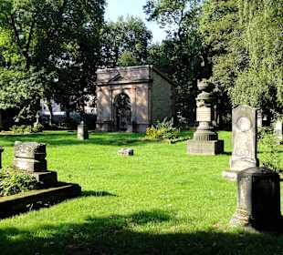 Gang über den Bartholomäusfriedhof