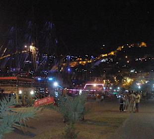 Hafen Alanya bei Nacht