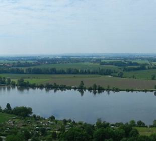 Walhalla -  Panoramablick auf die Donau
