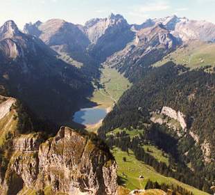 Seealpsee vom Hohen Kasten aus gesehen