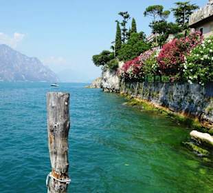 Die Wasserseite von Malcesines Altstadt