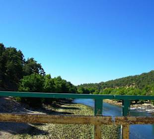 Anfahrt zum Staudamm von Side nach Manavgat