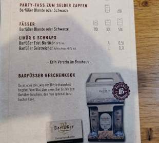 Speisekarte