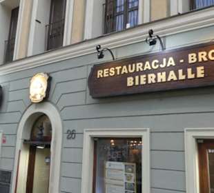 Bierhalle, Wrocław / Breslau: Abendessen am Rynek