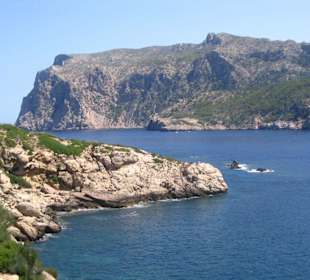 Blick von Isla Dragonera aufs "Festland"